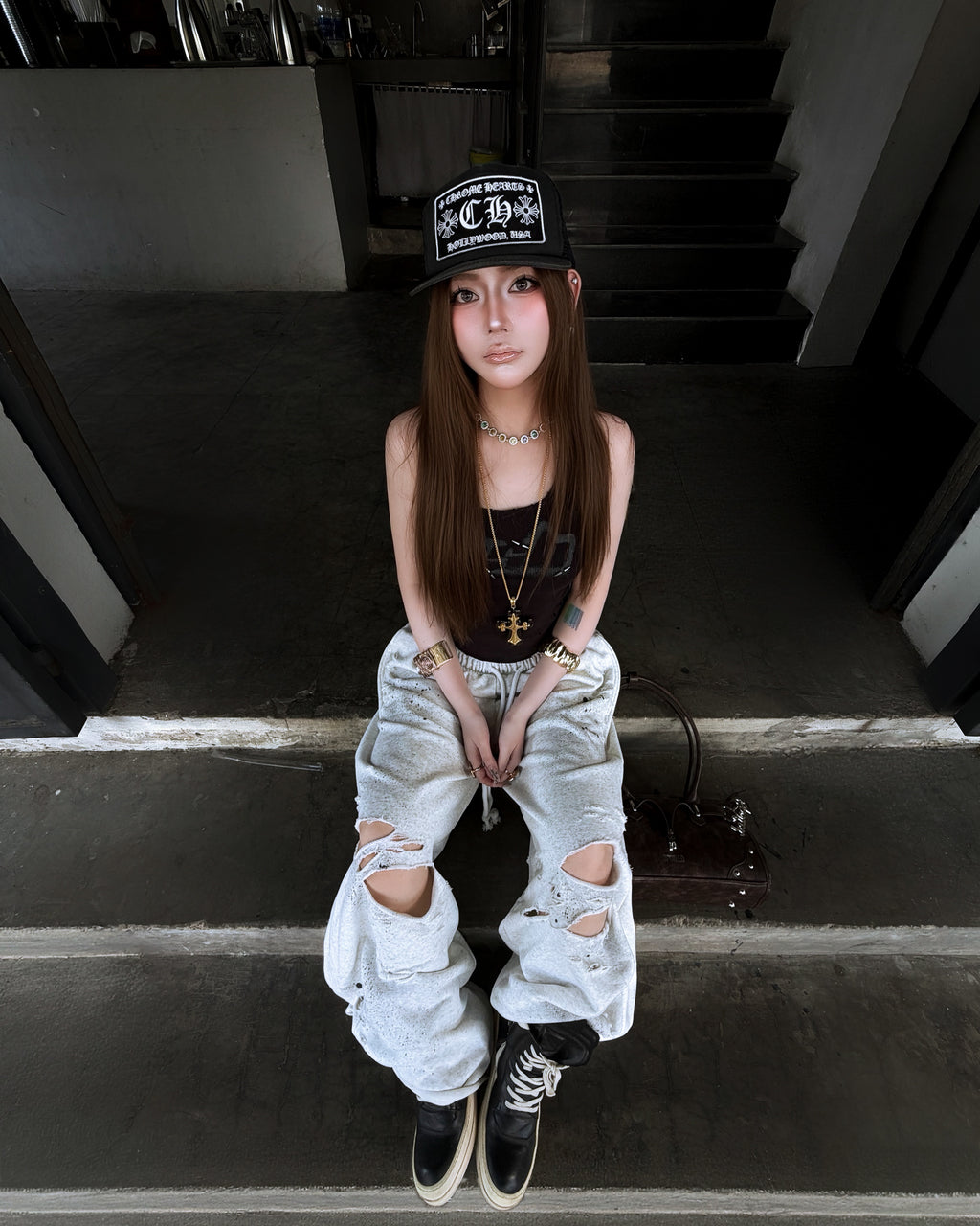 GREY DUST SWEATPANTS