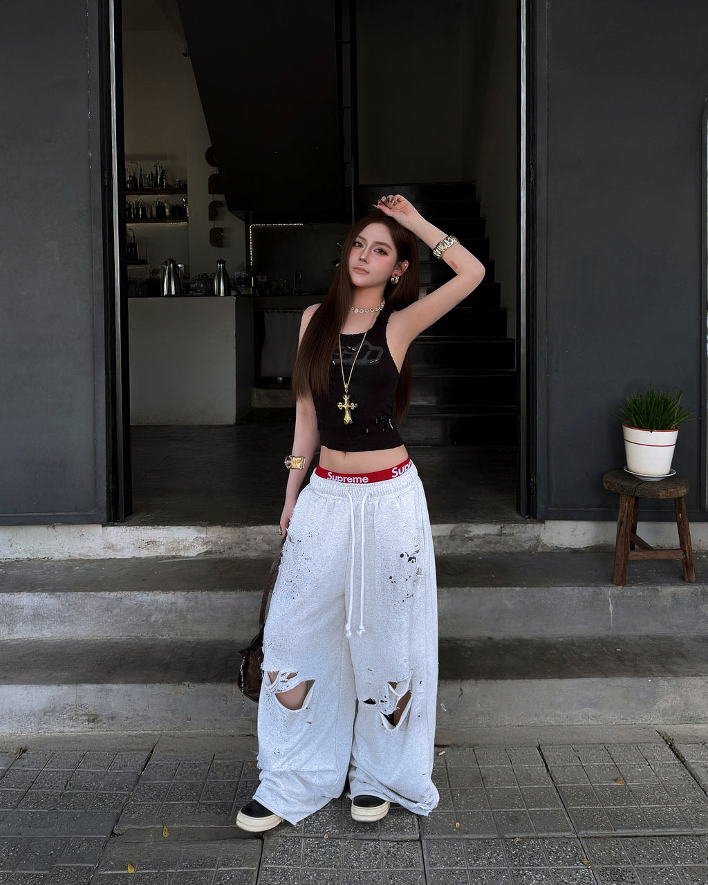 GREY DUST SWEATPANTS