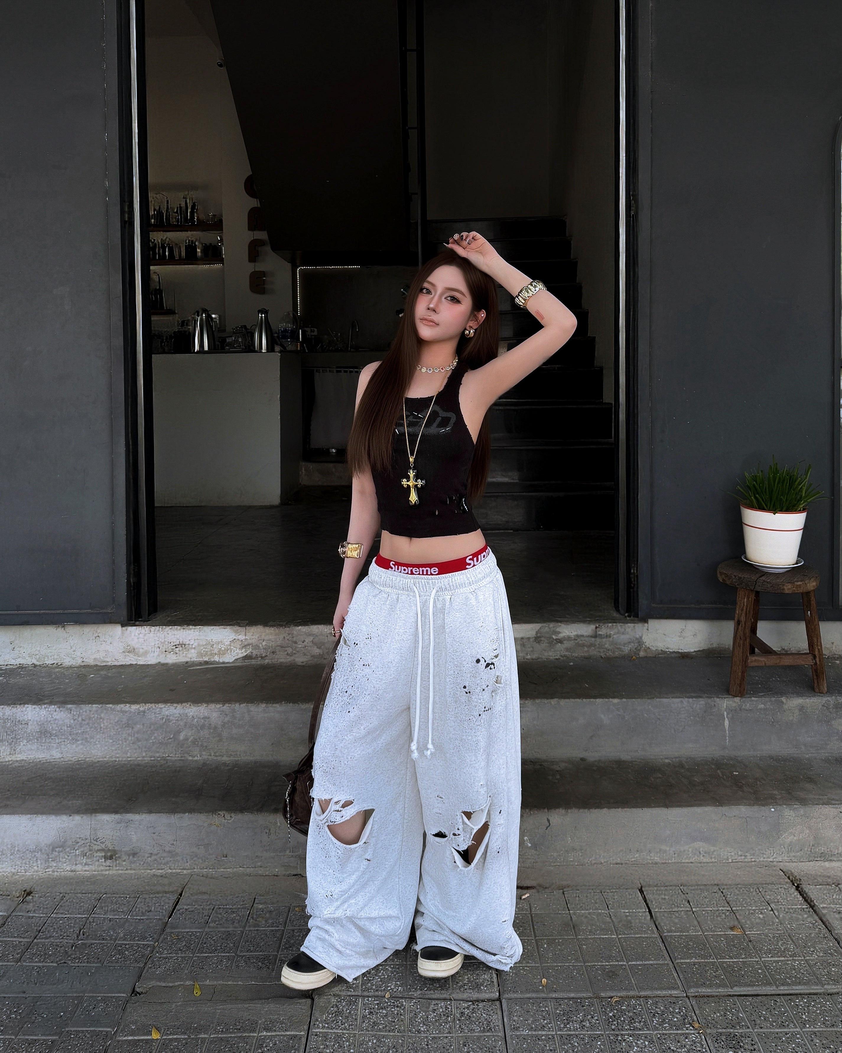 GREY DUST SWEATPANTS